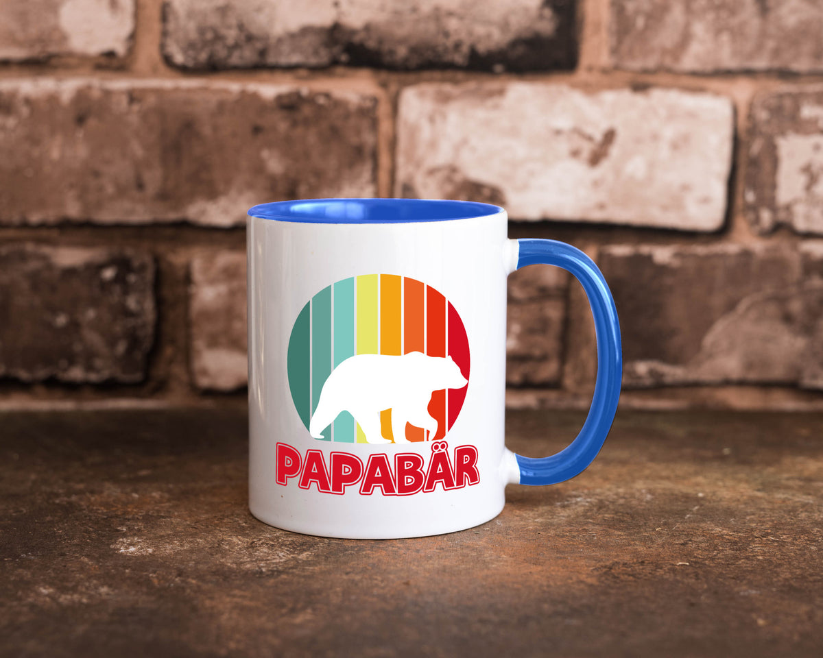 Papabär | Papa Tasse Vater Vatertag Bär lustiger Spruch Geschenk Familie