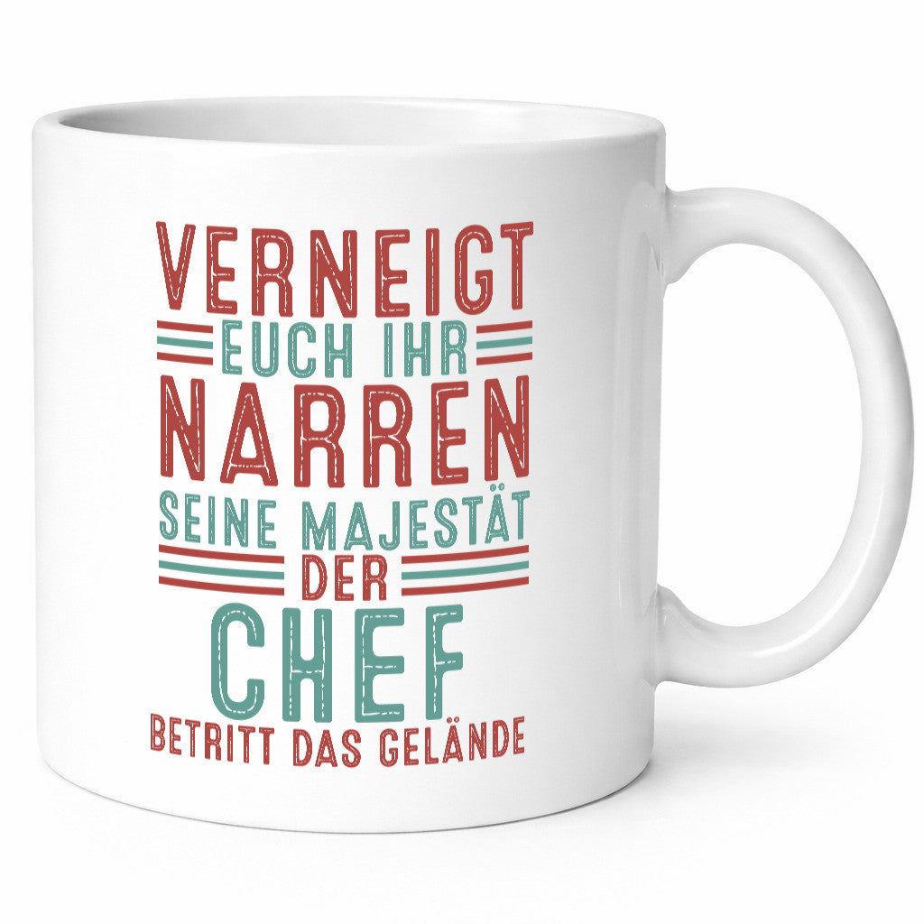 Verneigt euch: Chef | Führungskraft Vorgesetzter v2 Geschenk Arbeit Kollegen