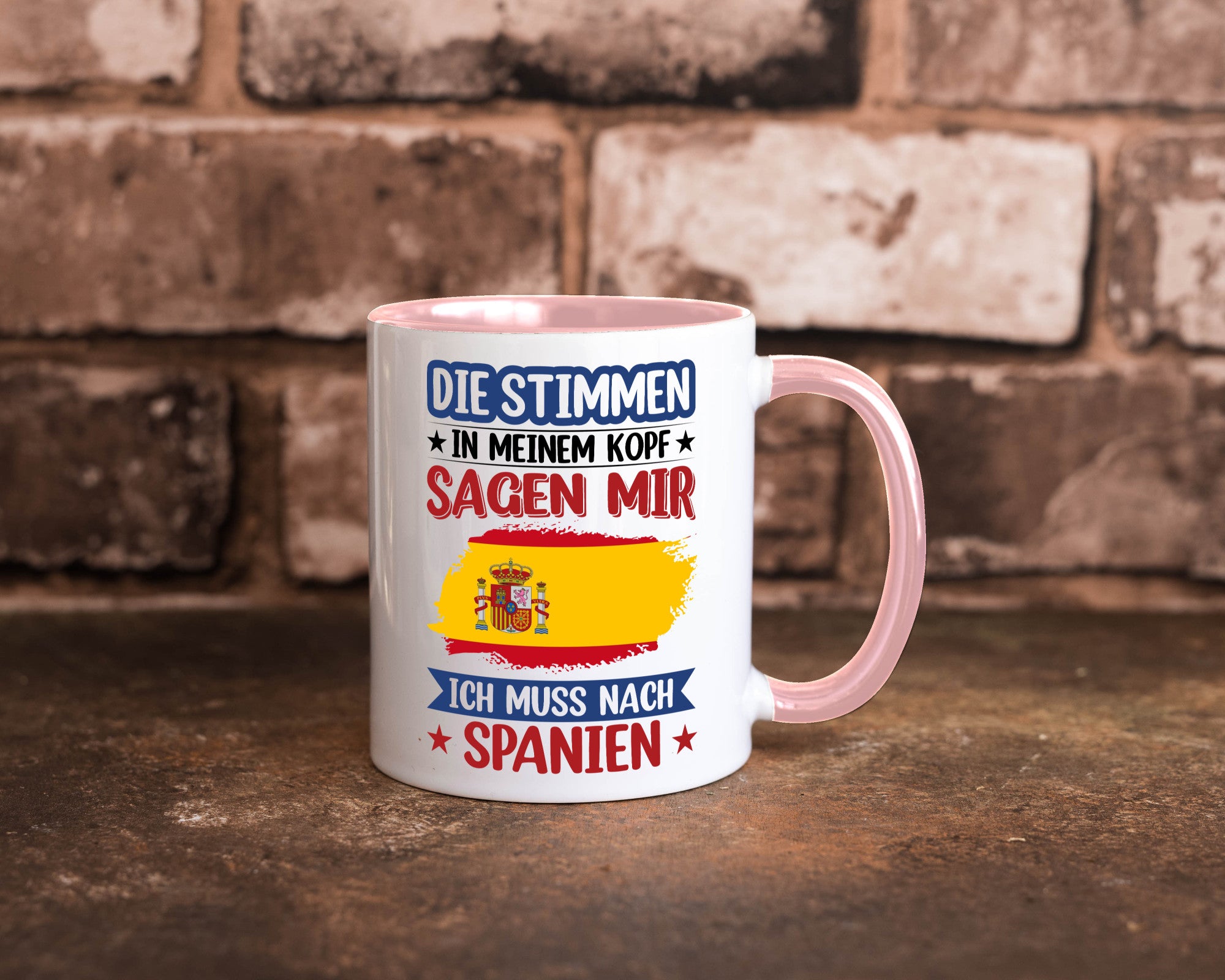 Spanien | Urlaub Stimmen in meinem Kopf Traumland v2 lustiger Spruch Geschenk