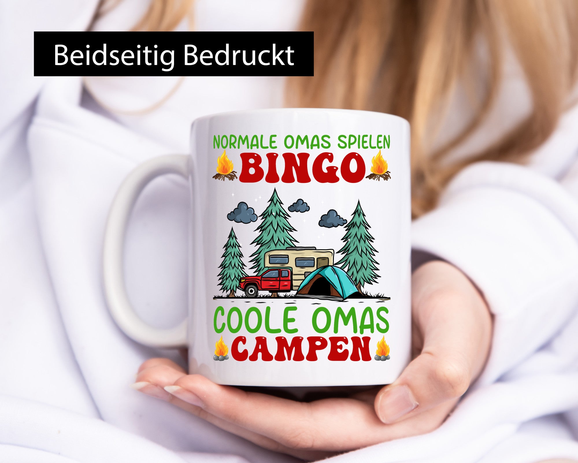 Normale Omas spielen Bingo Coole Campen Geschenkidee Familie Humor Tasse