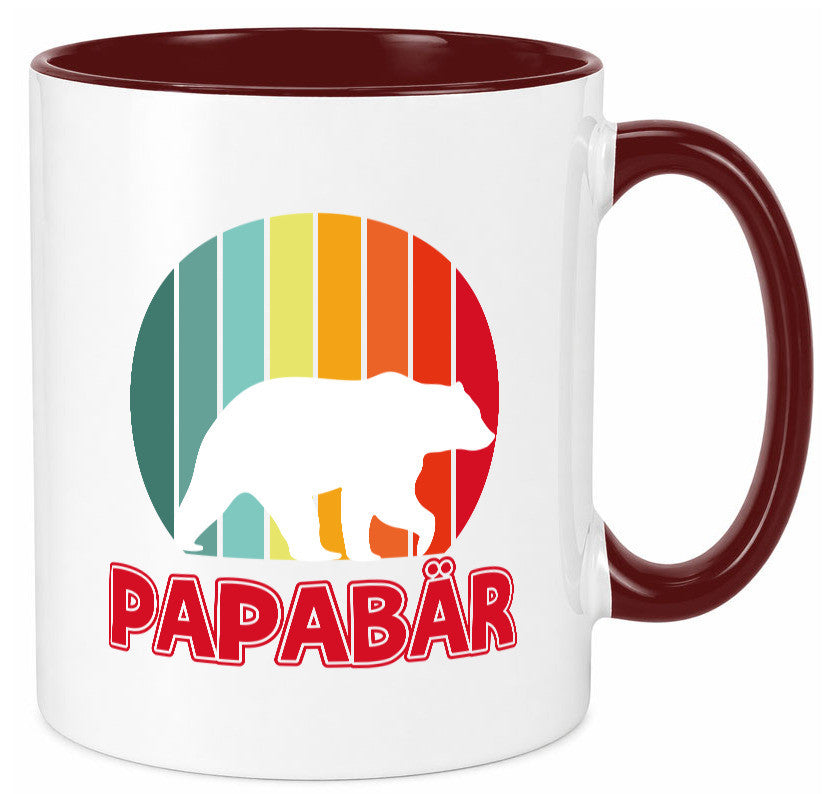 Papabär | Papa Tasse Vater Vatertag Bär lustiger Spruch Geschenk Familie