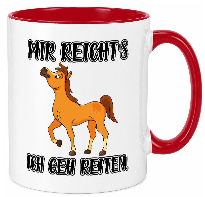 Ich geh reiten | Pferde Tasse Reiter Mädchen Humor Geschenkidee