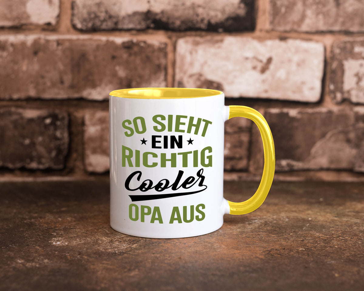 So sieht ein richtig Cooler Opa aus | Großvater Geschenkidee Familie Humor Tasse