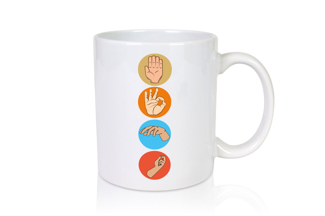 Taucher Tasse | Handzeichen Symbole Tauchen Hobby Humor Geschenkidee