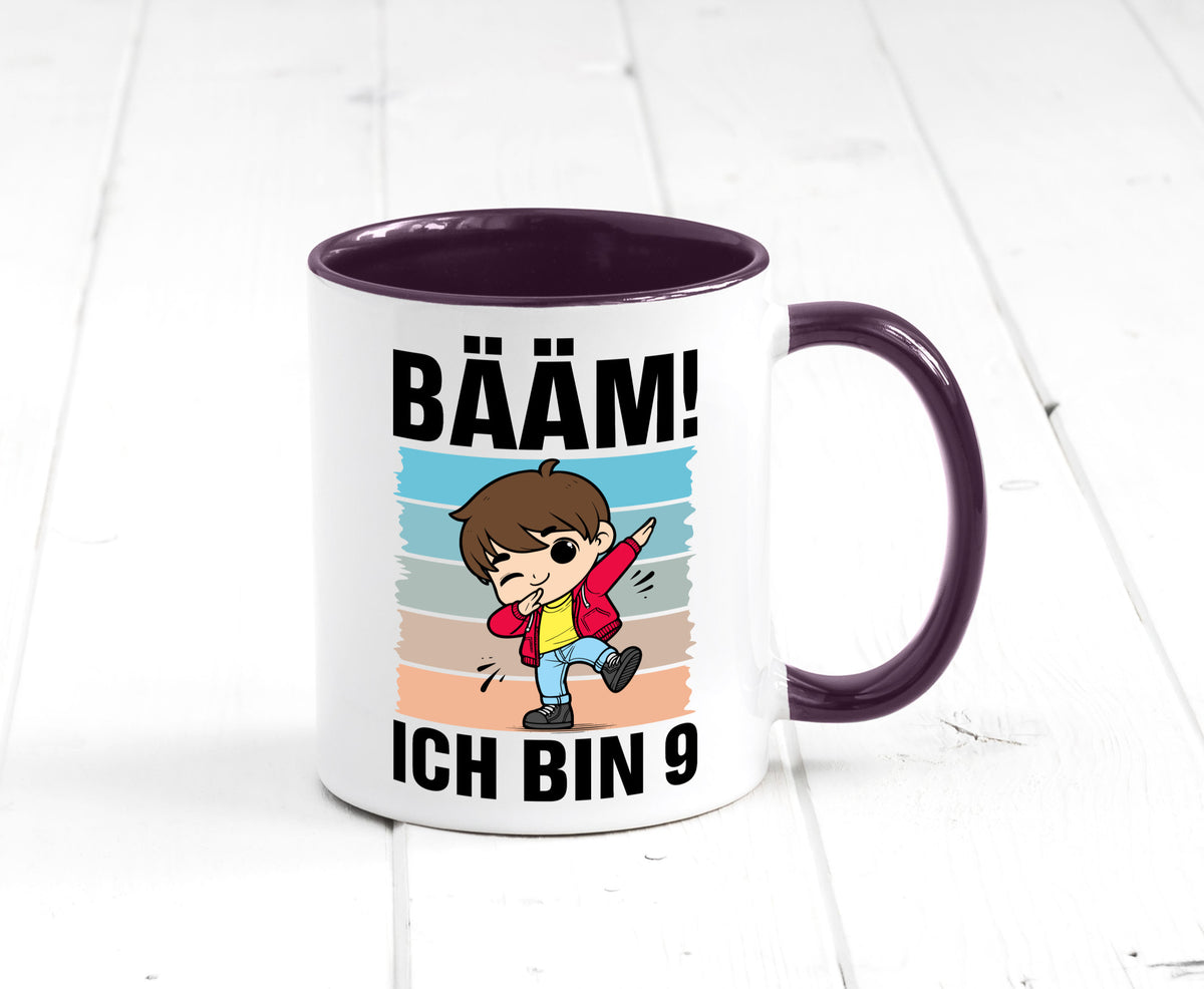 9. Geburtstag | Ich bin 9 Jahre Bäääm Dabbing Kind lustig Geschenkidee Geschenk Tasse