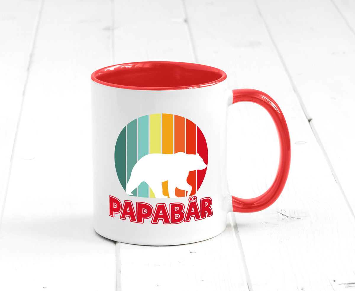 Papabär | Papa Tasse Vater Vatertag Bär lustiger Spruch Geschenk Familie