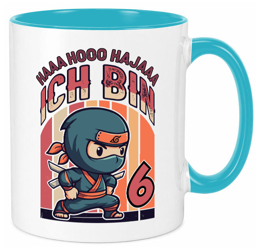6. Geburtstag | Ninja Junge 6 Jahre Humor Geschenkidee Tasse