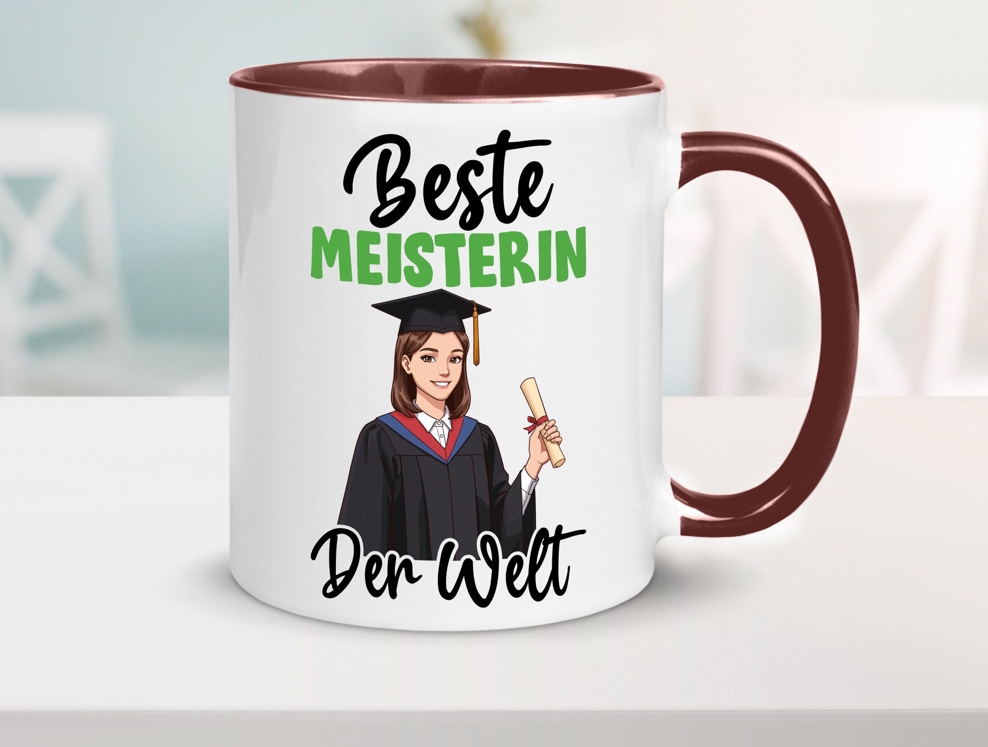 Beste Meisterin | Meisterbrief v2 Geschenk Humor Geschenkidee lustiger Spruch