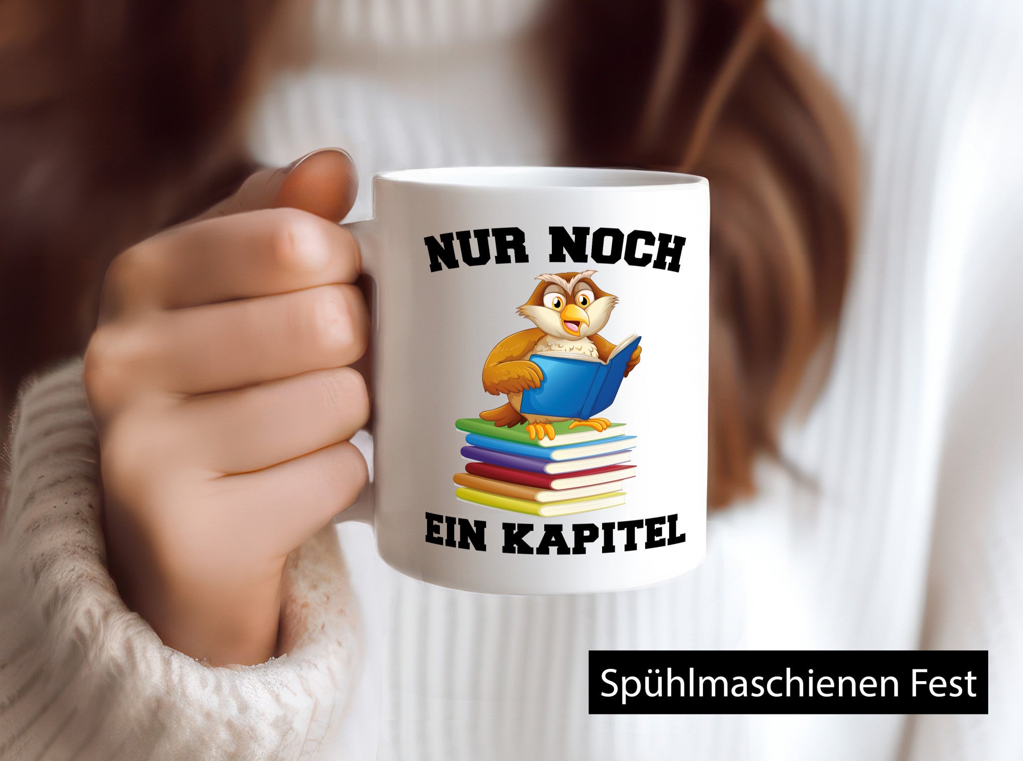 Nur noch ein Kapitel lustig Humor Geschenkidee Geschenk Tasse