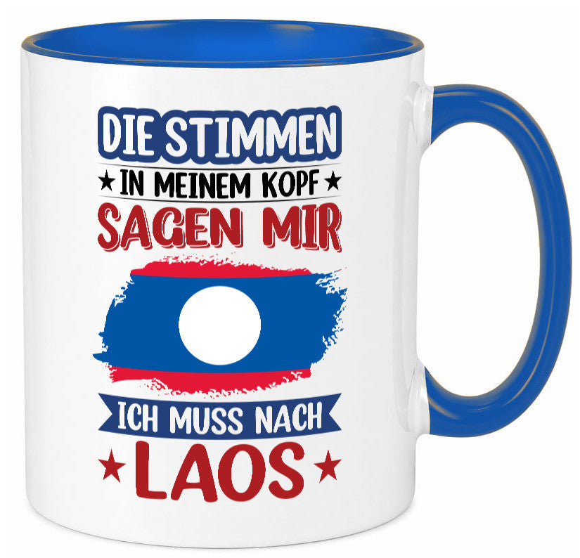 Laos | Urlaub Stimmen in meinem Kopf Traumland lustig Humor Geschenkidee
