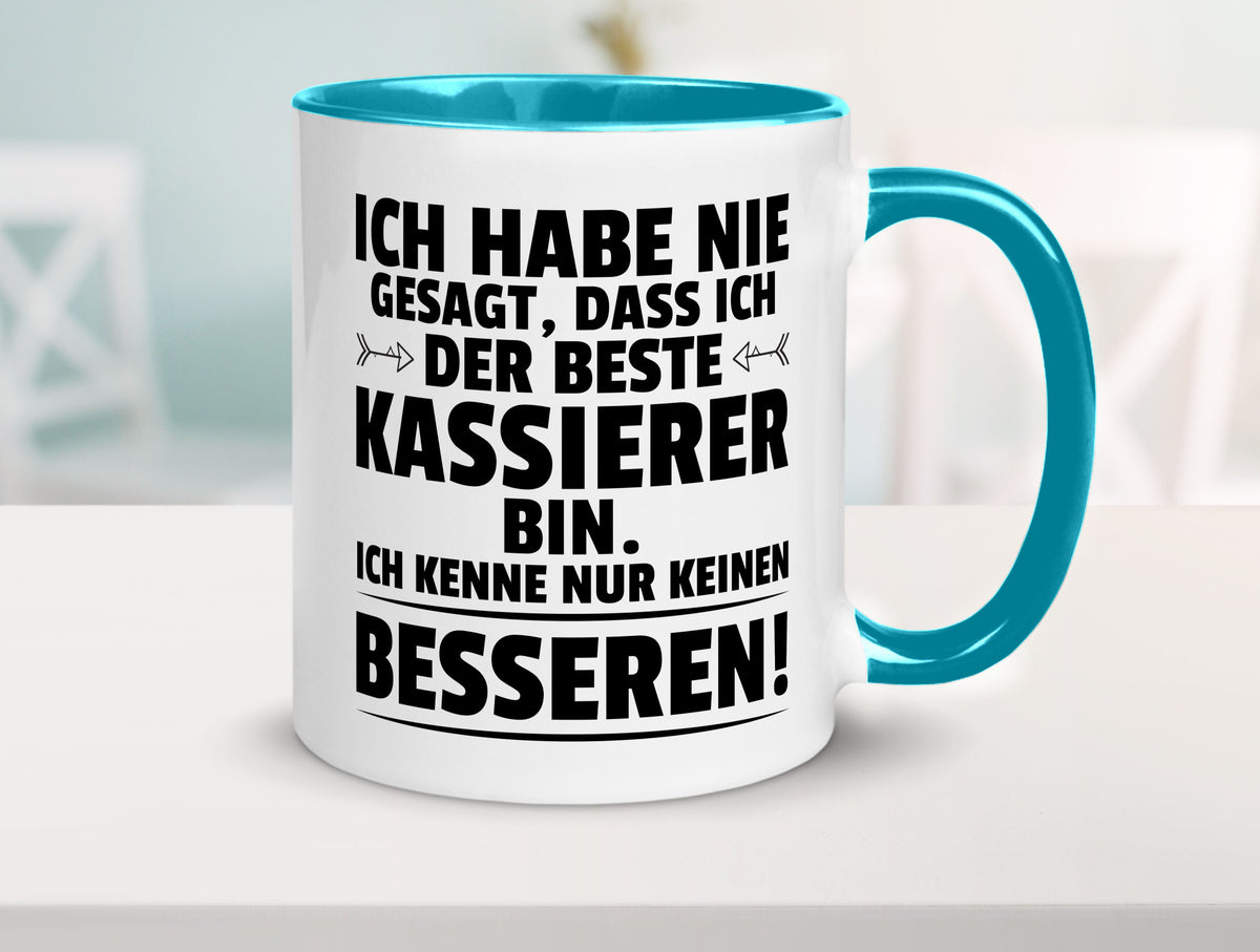 Der Beste Kassierer Geschenk Humor Geschenkidee lustiger Spruch Tasse