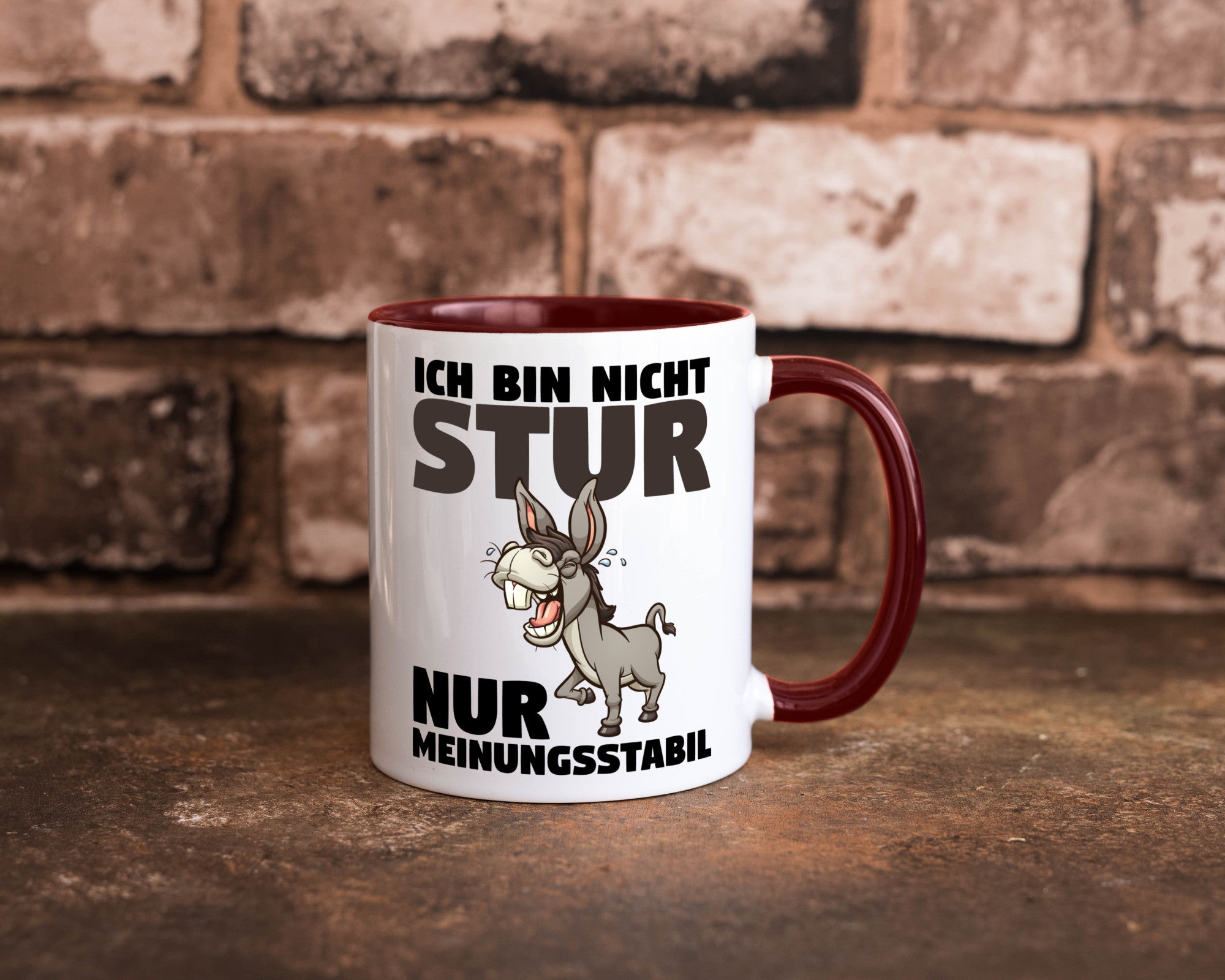 Sturer Esel | Sturkopf Tasse Dickkopf Spruch Humor lustiger Geschenk
