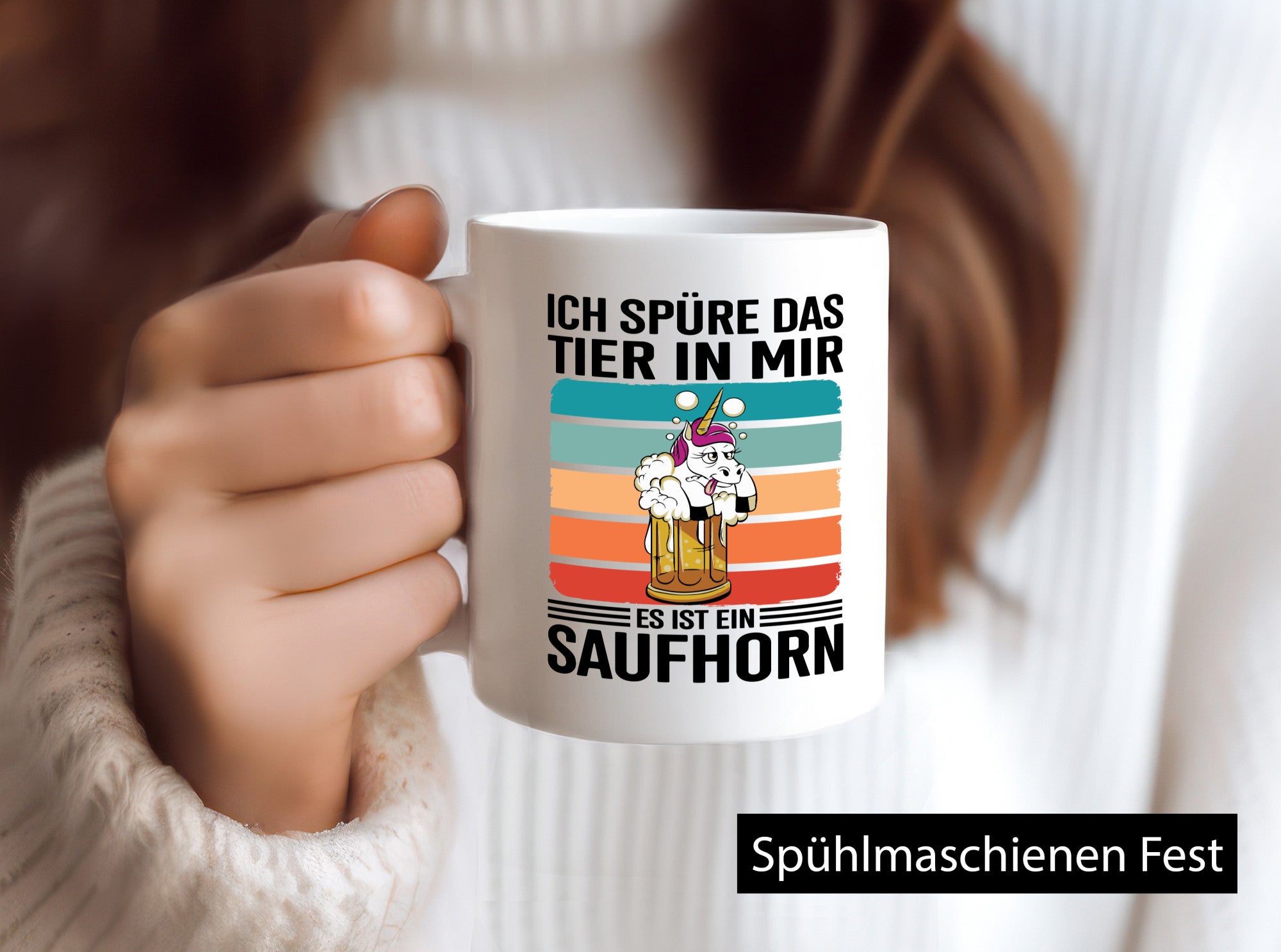 Ich spüre das Tier in mir es ist ein Saufhorn | Einhorn Humor Tierliebhaber