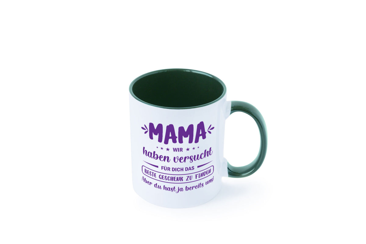 Perfekte geschenk | du hast ja bereits uns Muttertag lustiger Spruch Familie Tasse