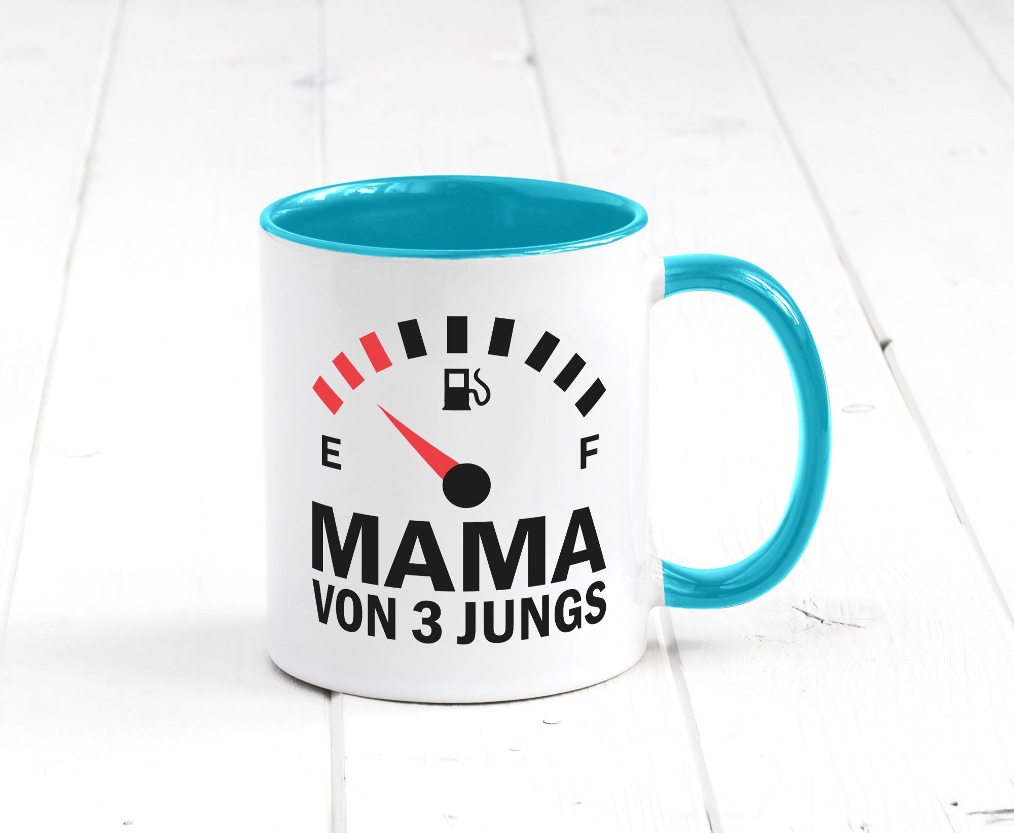 Mama von 3 Jungs | Muttertag Geschwister lustiger Spruch Geschenk Familie