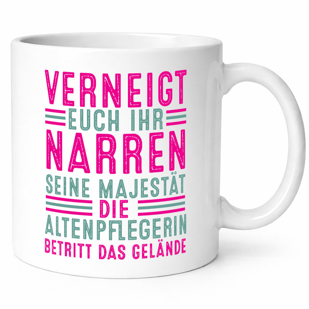 Verneigt euch: Altenpflegerin | Pflegepersonal Pflege lustig Humor Geschenkidee