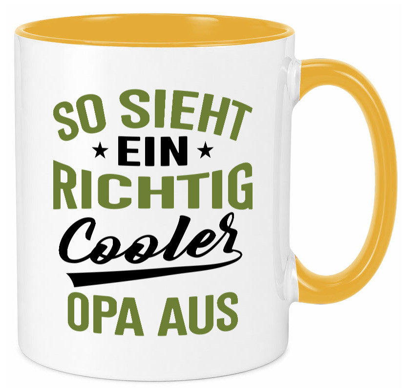 So sieht ein richtig Cooler Opa aus | Großvater Geschenkidee Familie Humor Tasse