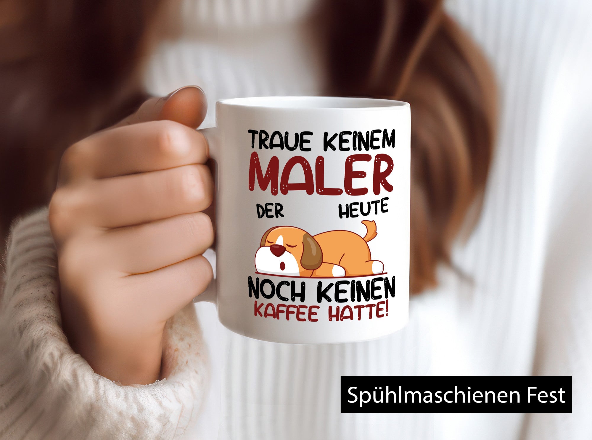 Traue keinem Maler | Malerei Geschenkidee Humor Tasse