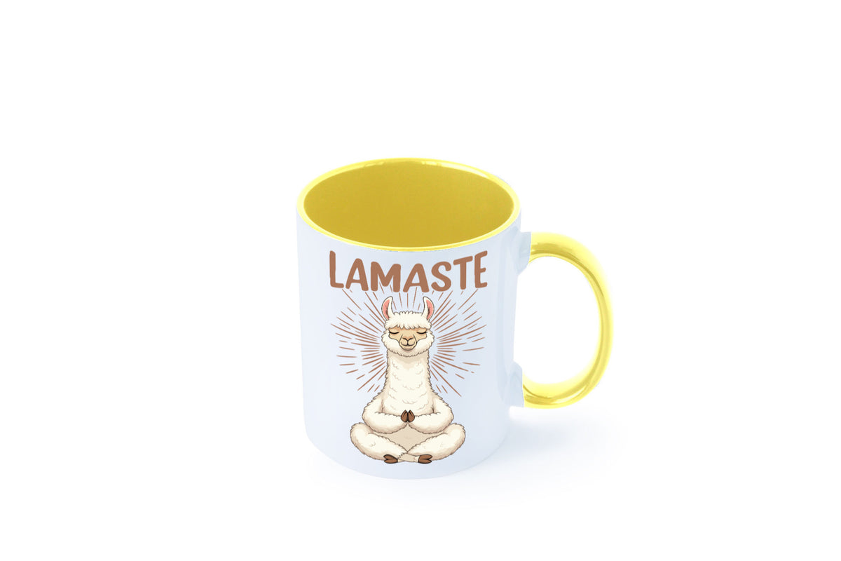 Lamaste | Lama Namaste lustiger Spruch Geschenk Humor Geschenkidee Tasse