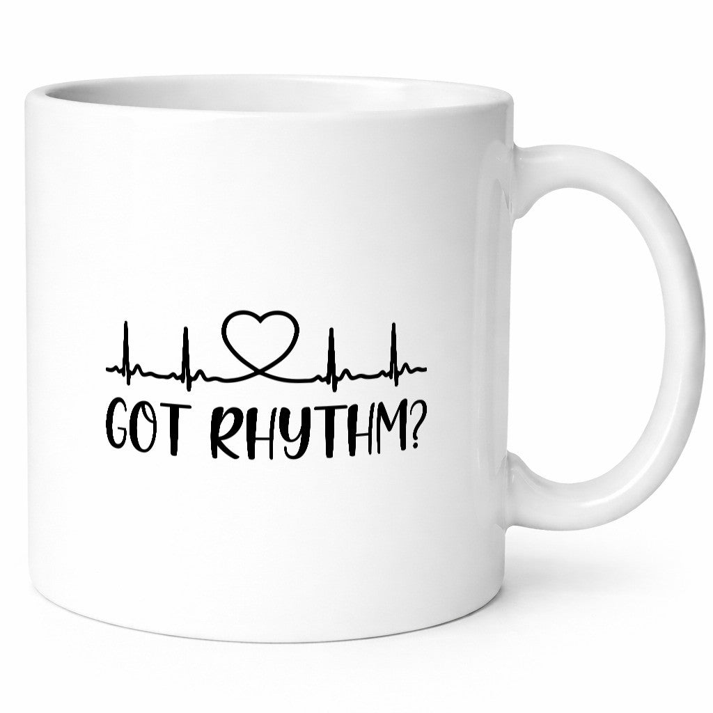 Got Rhythm? | Herzschlag Herz Geschenkidee Humor Tasse