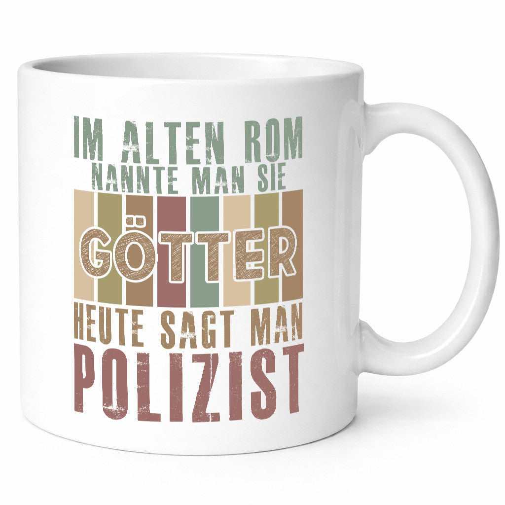 Heute sagt man: Polizist | Polizei lustiger Spruch Geschenk Humor Geschenkidee