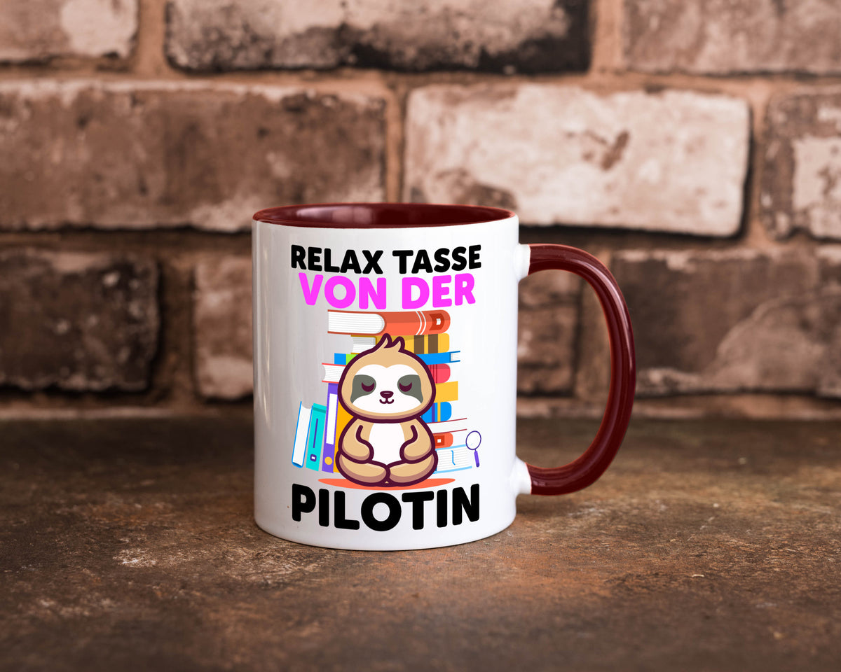 Relax Tasse: Pilotin | Definition Piloten lustiger Spruch Geschenk Humor