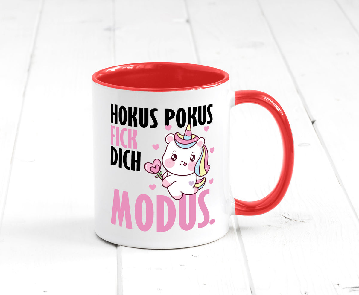Hokus Pokus lustiger Spruch Geschenk Humor Geschenkidee Tasse