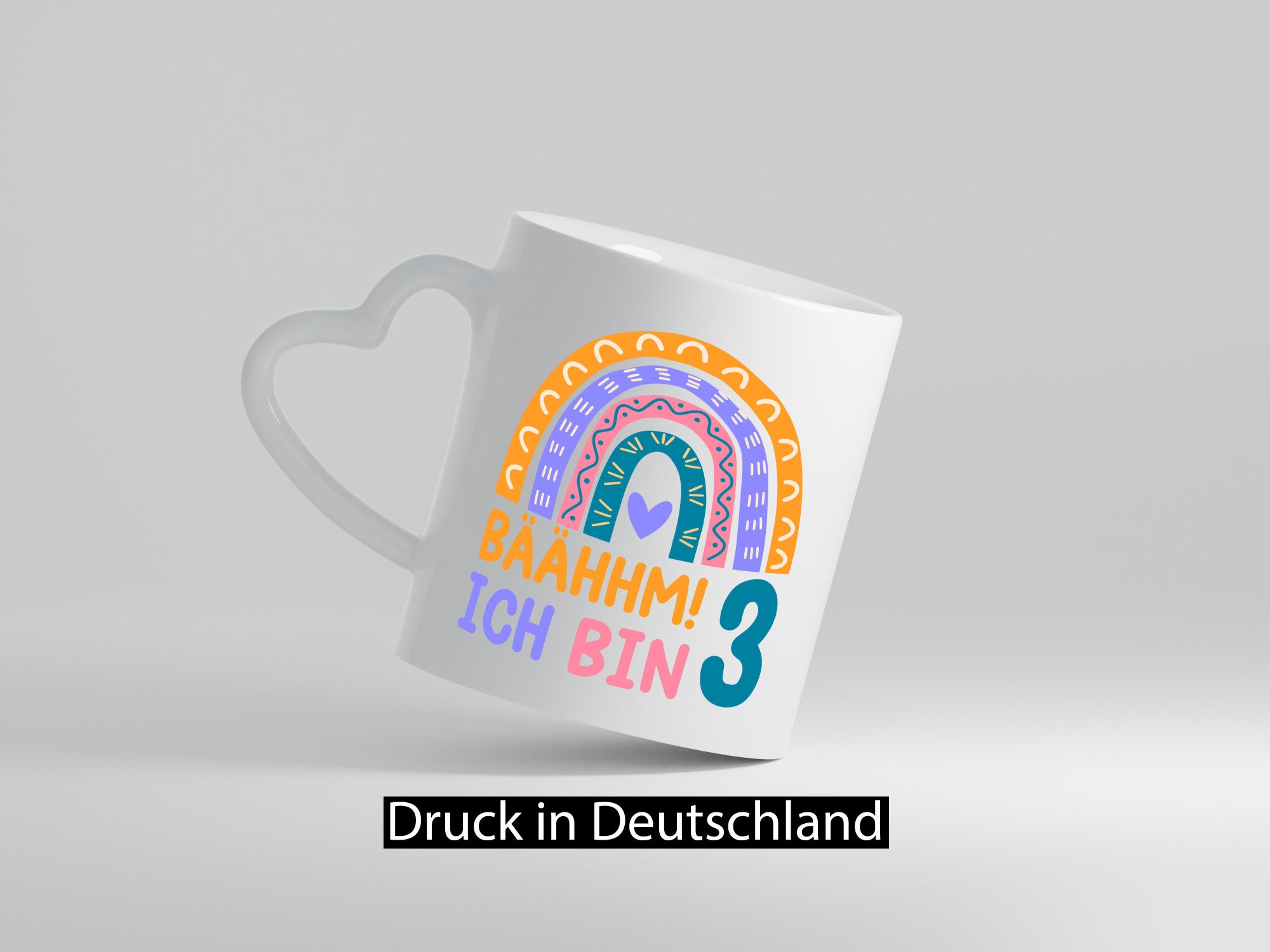 3. Geburtstag | 3 Jahre Regenbogen Bääm Mädchen Geschenkidee Humor Tasse