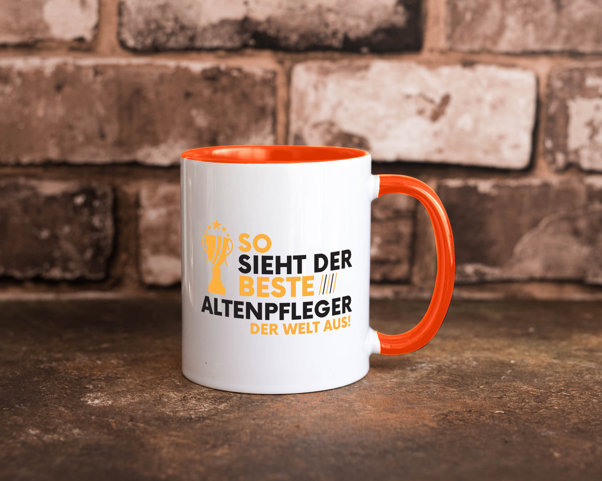 Der Weltbeste Altenpfleger | Pflegepersonal Altenheim lustig Humor Geschenkidee Tasse