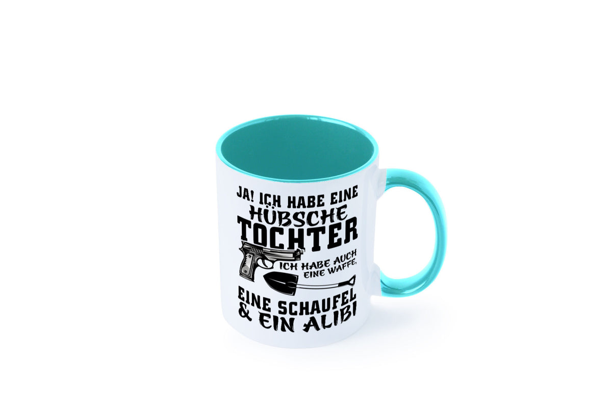 Hübsche Tochter Geschenk Familie Geschenkidee lustiger Spruch Tasse