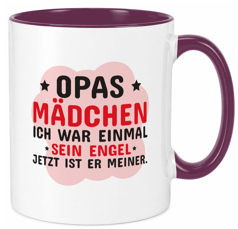 Opas Mädchen | Trauer Tasse Abschied Enkelin lustig Familie Geschenkidee