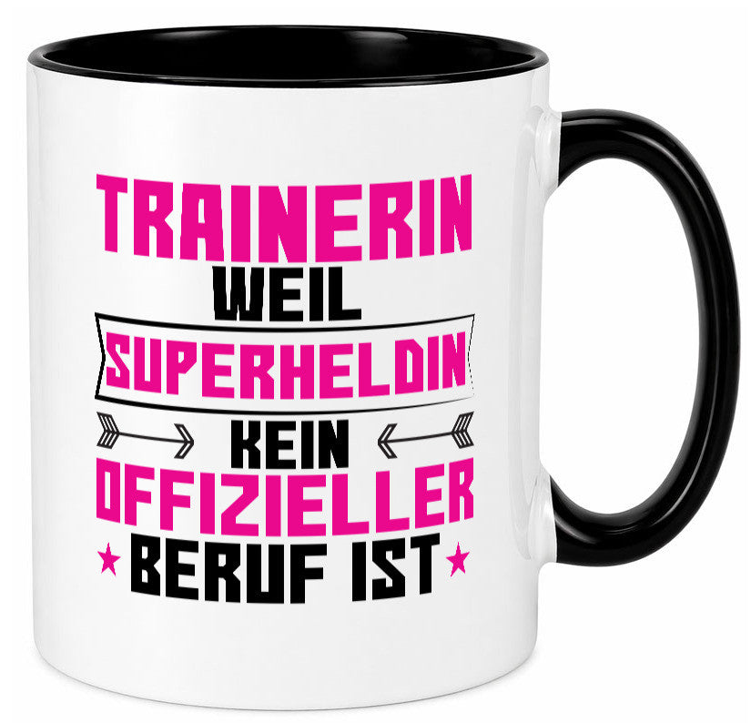 Superheldin Trainerin | Sportverein Humor Geschenkidee Tasse