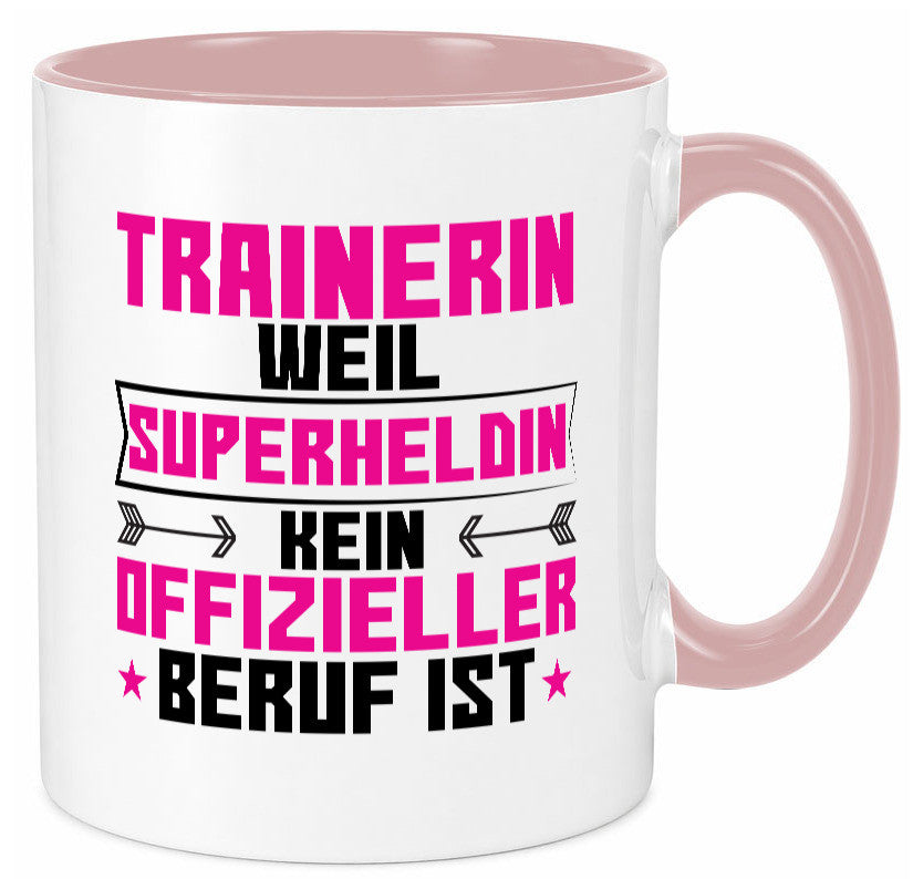Superheldin Trainerin | Sportverein Humor Geschenkidee Tasse