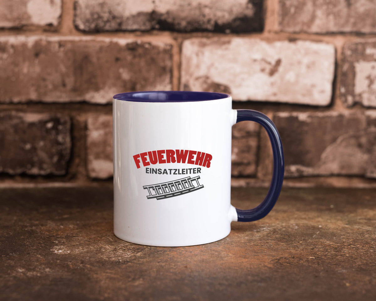 Feuerweher Einsatzleiter | Feuerwehrmann Feuerlöscher Geschenk Humor Tasse