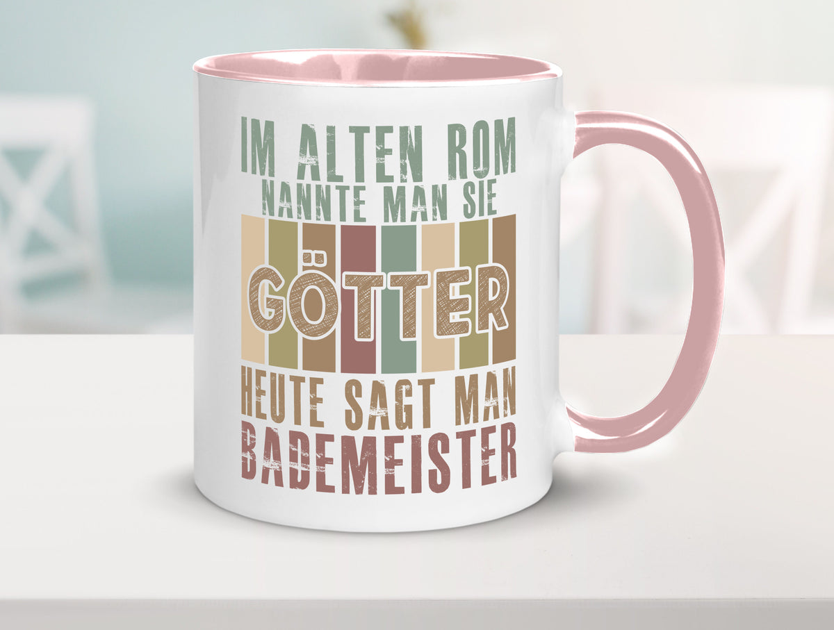 Heute sagt man: Bademeister | Rettungsschwimmer lustiger Spruch Geschenk Humor Tasse