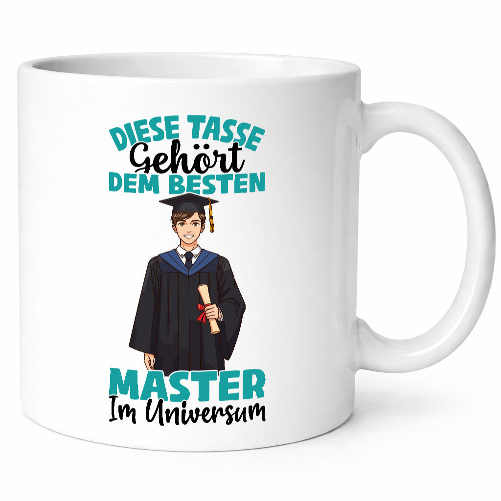 Im Universum: Master | Universität Student lustiger Spruch Geschenk Humor