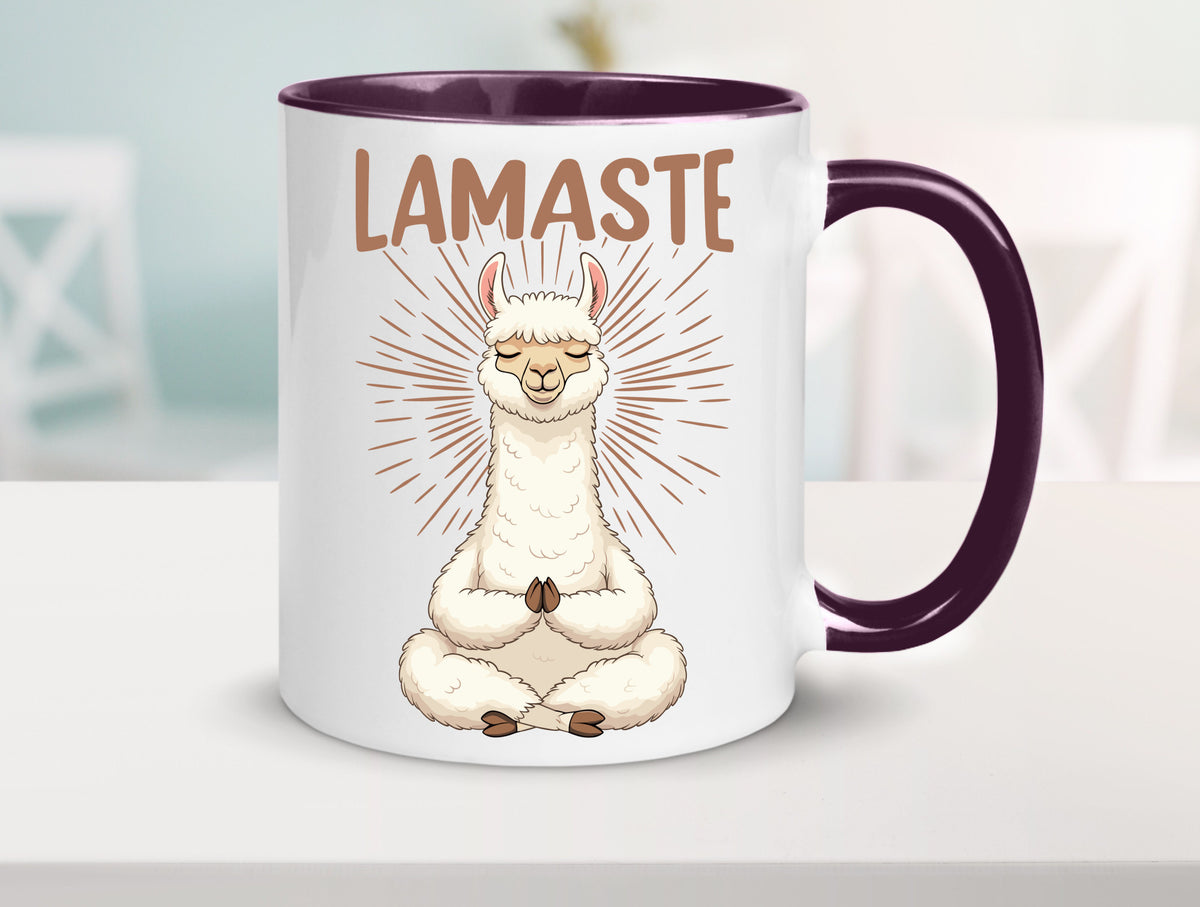 Lamaste | Lama Namaste lustiger Spruch Geschenk Humor Geschenkidee Tasse