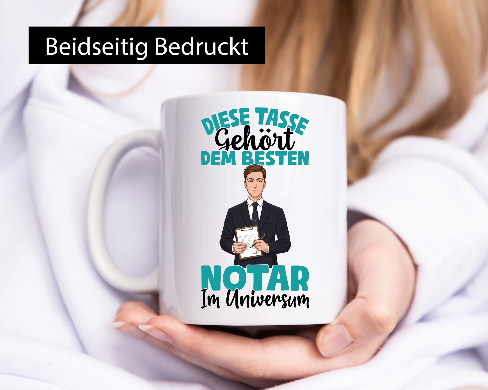 Im Universum: Notar | Jurist lustig Humor Geschenkidee Geschenk Tasse