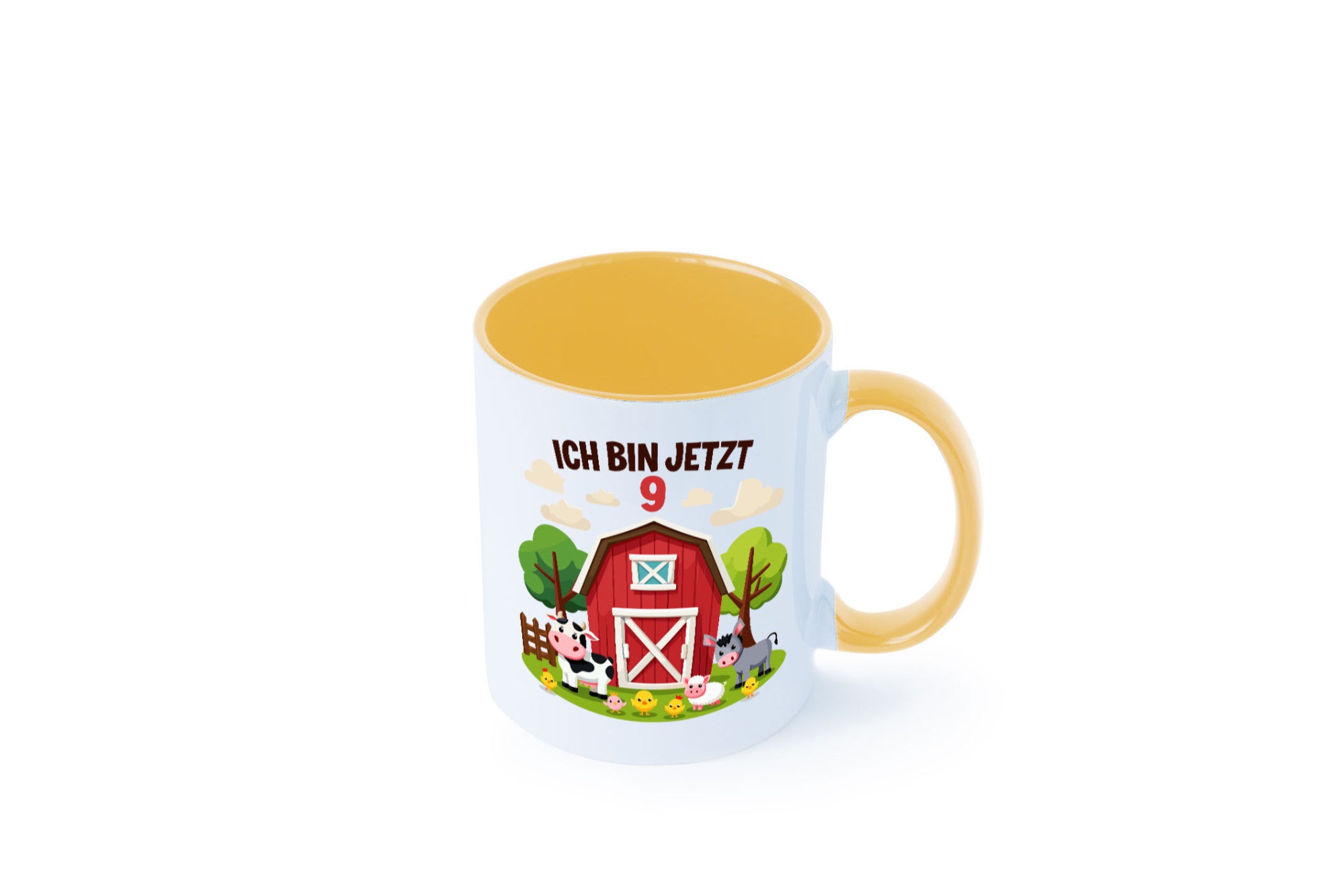 9. Geburtstag | 8 Jahre Bauernhof und Tiere Humor Geschenkidee Tasse