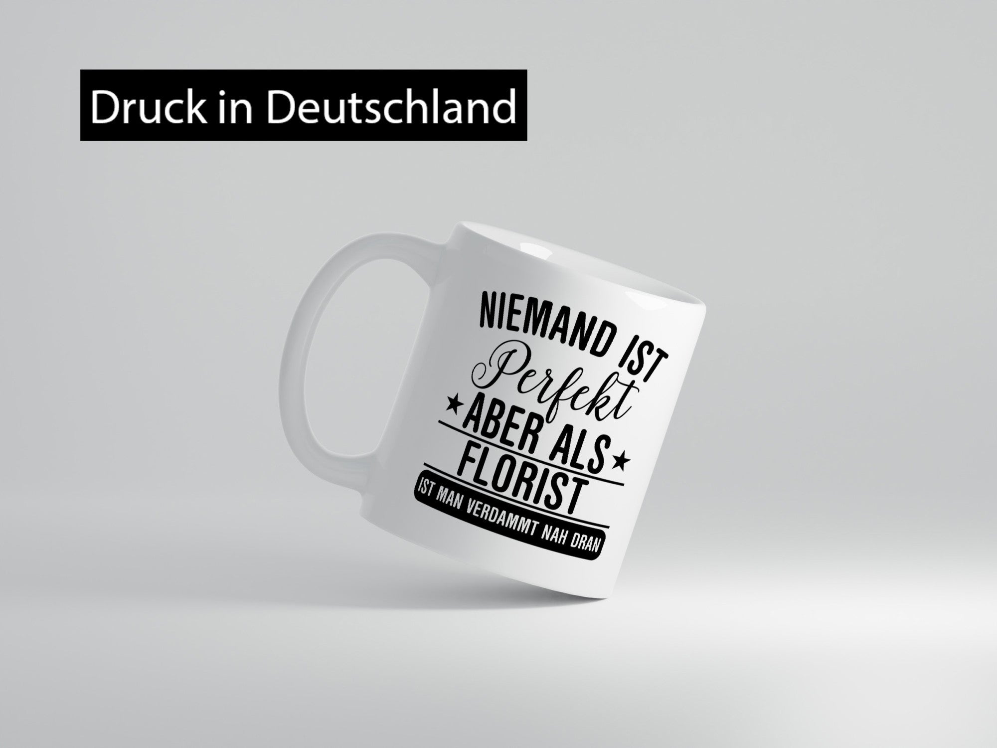 Verdammt nah dran: Florist | Blumen Verkäufer lustiger Spruch Geschenk Humor