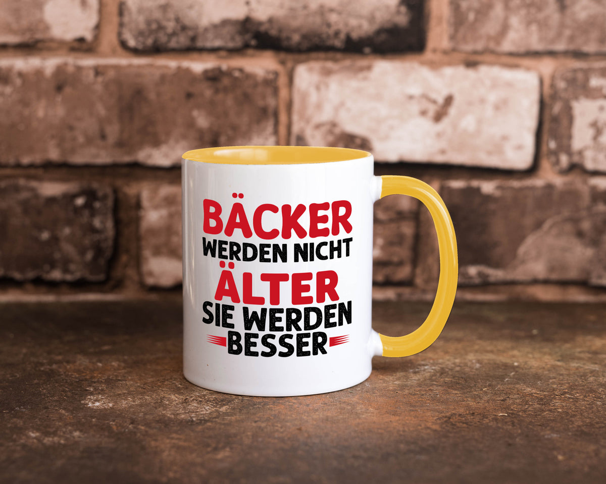 Bäcker werden nicht älter Sie besser lustig Humor Geschenkidee Geschenk Tasse