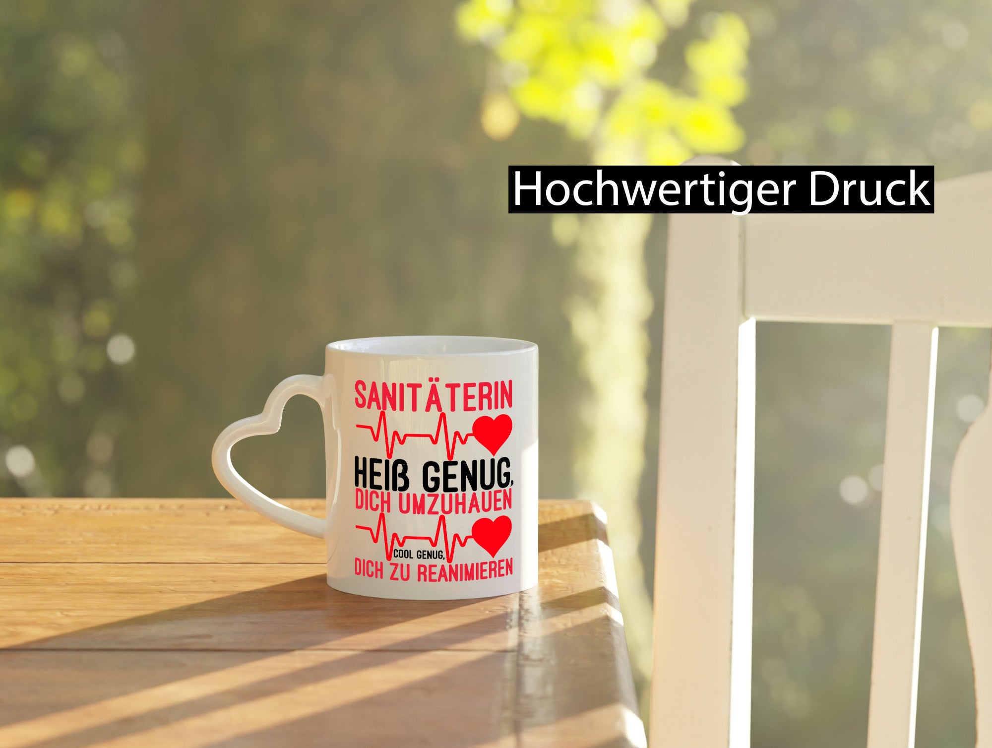 Heiße Sanitäterin | Reanimation Puls Rettungsdienst lustiger Spruch Geschenk