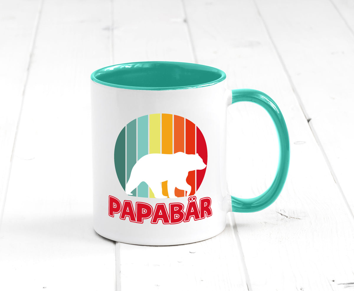 Papabär | Papa Tasse Vater Vatertag Bär lustiger Spruch Geschenk Familie