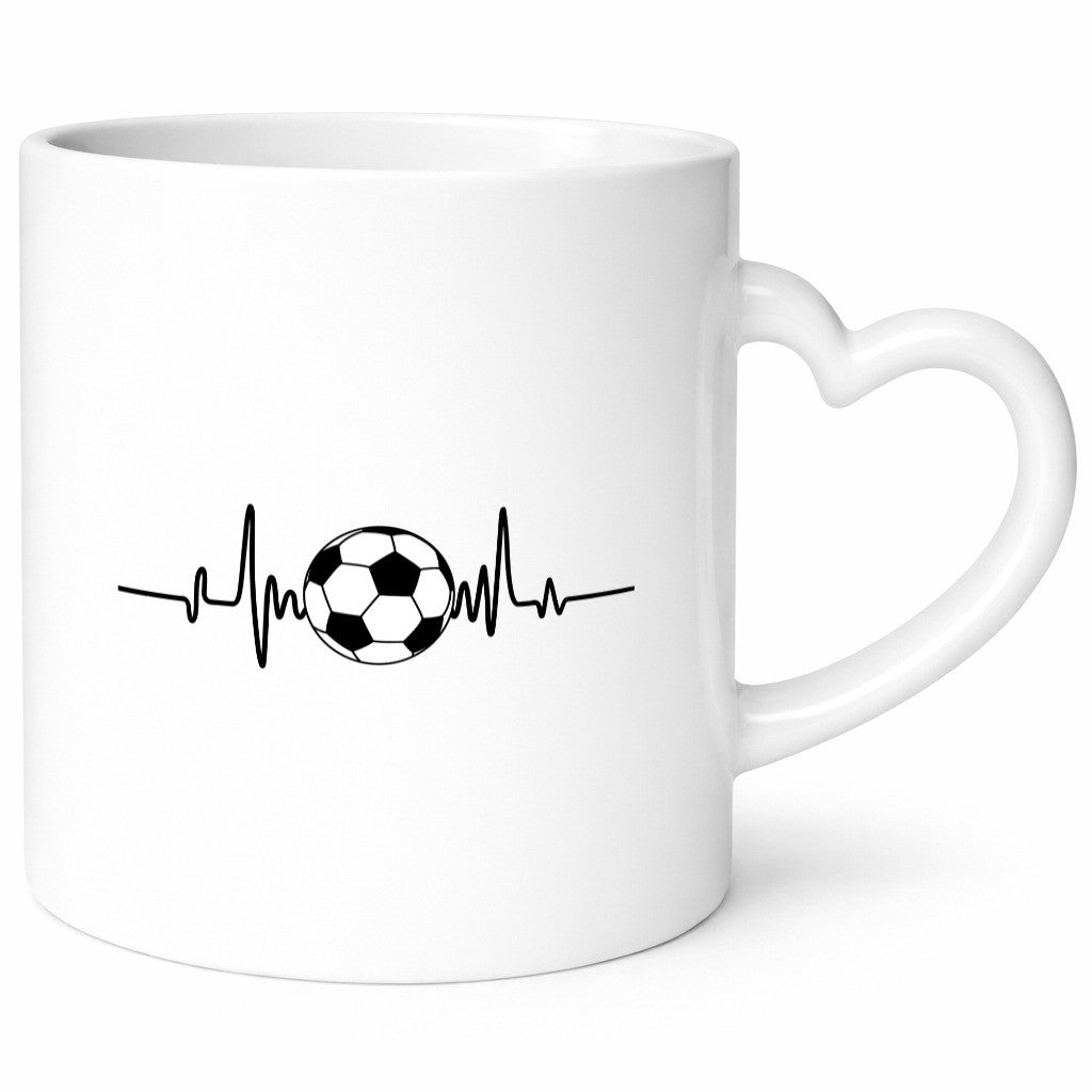 Fußball Herzschlag | Fussballer Ballsport Verein lustig Humor Geschenkidee