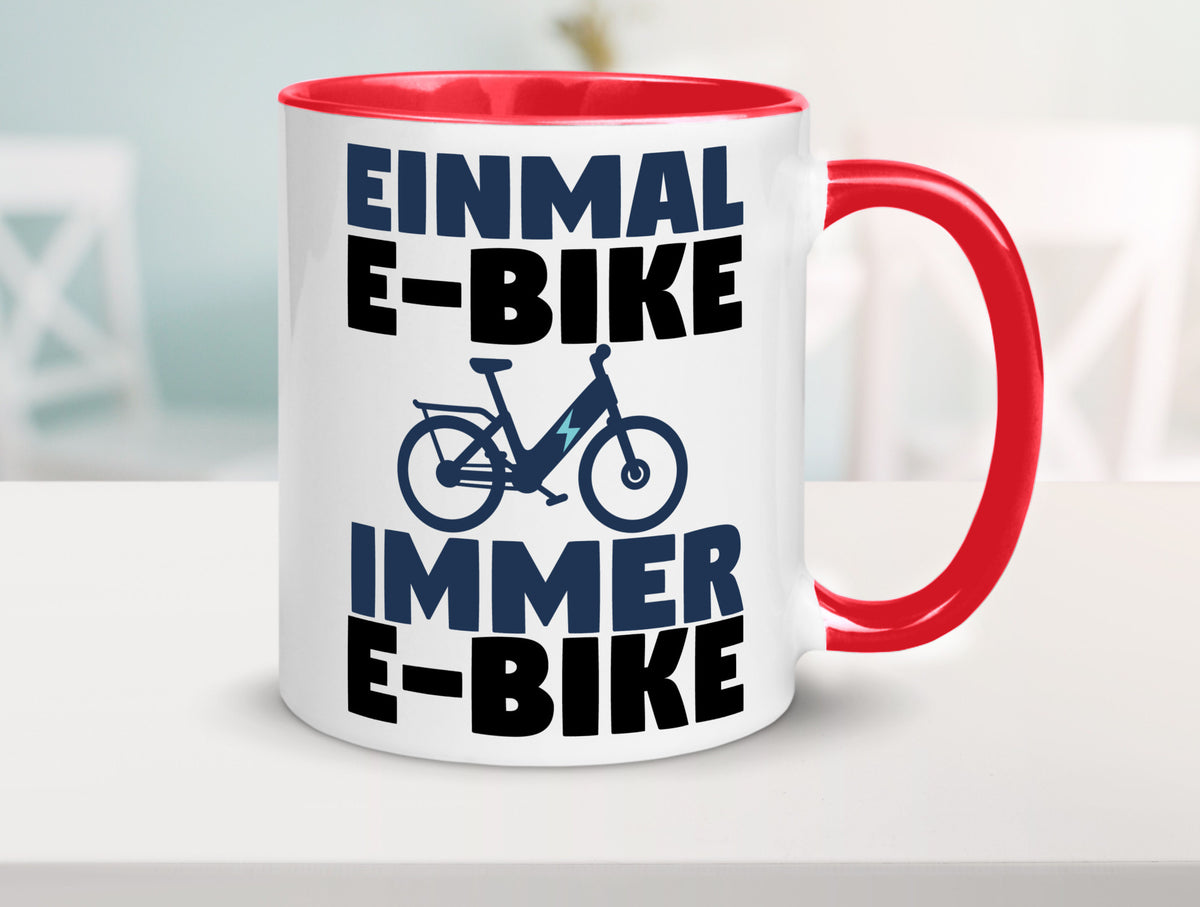 E-Bike Fahrer | Radfahrer Tasse Fahrrad Elektrorad lustiger Spruch Geschenk