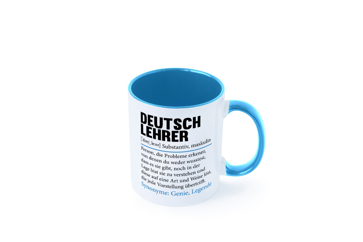 Deutschlehrer Spruch | Lehrer Schule Humor lustig Geschenkidee Geschenk Tasse