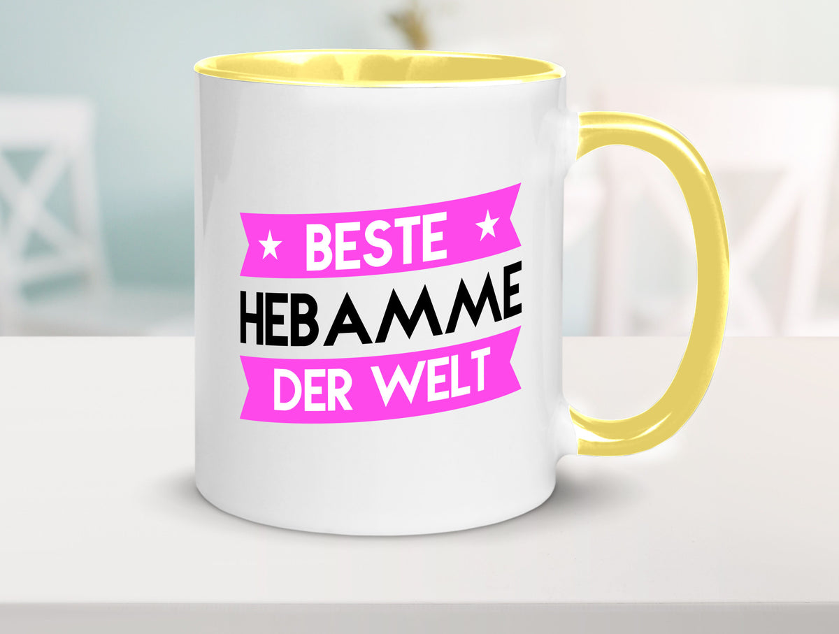 Beste Hebamme | Geburtshilfe lustiger Spruch Geschenk Humor Geschenkidee Tasse