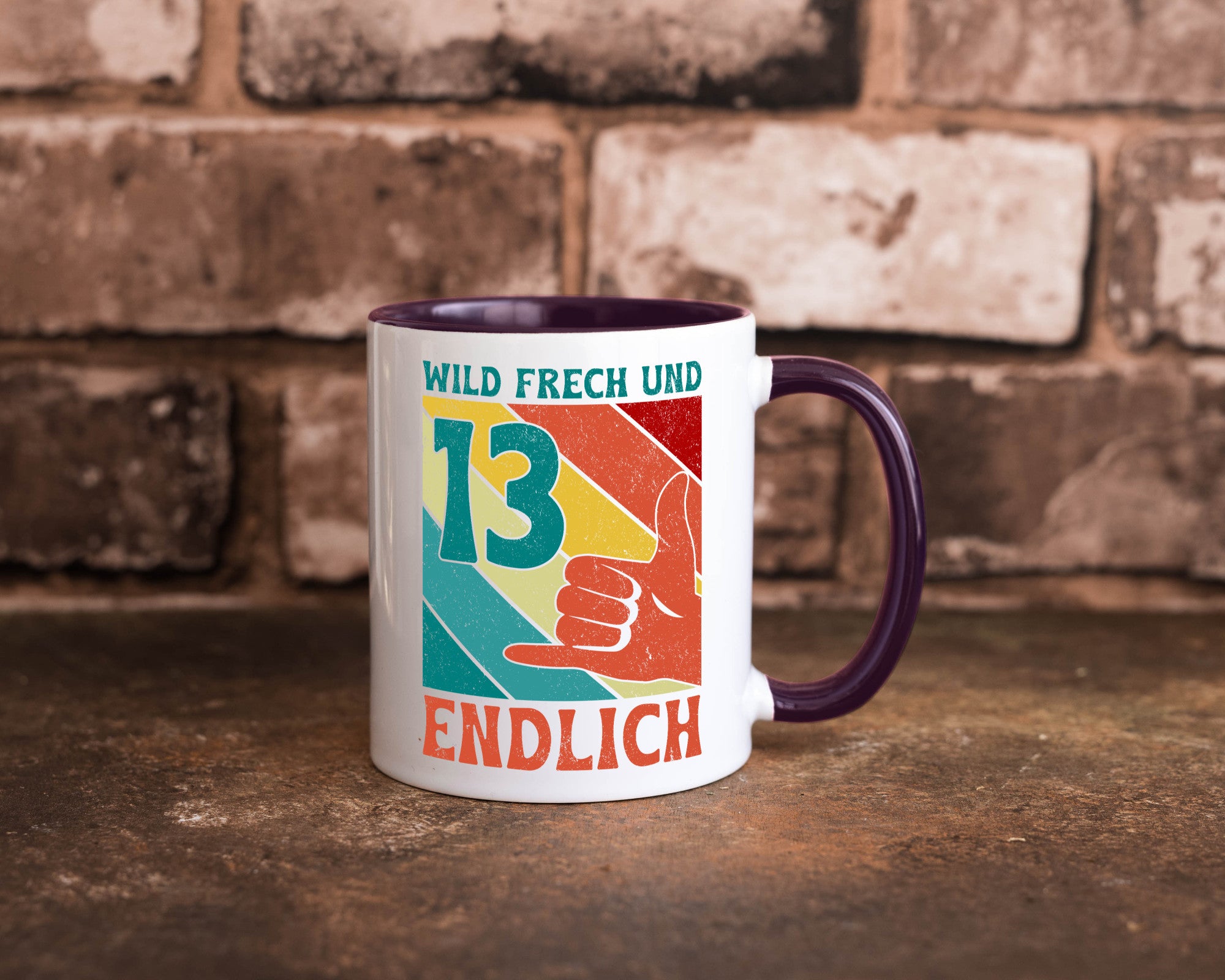 13. Geburtstag | 13 Jahre Wild und Frech Humor Geschenkidee Tasse