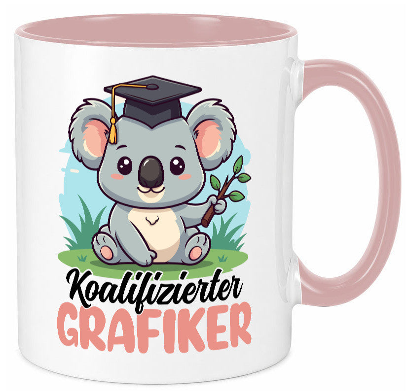 Koalifizierter Grafiker | Grafik Design lustiger Spruch Geschenk Humor Tasse