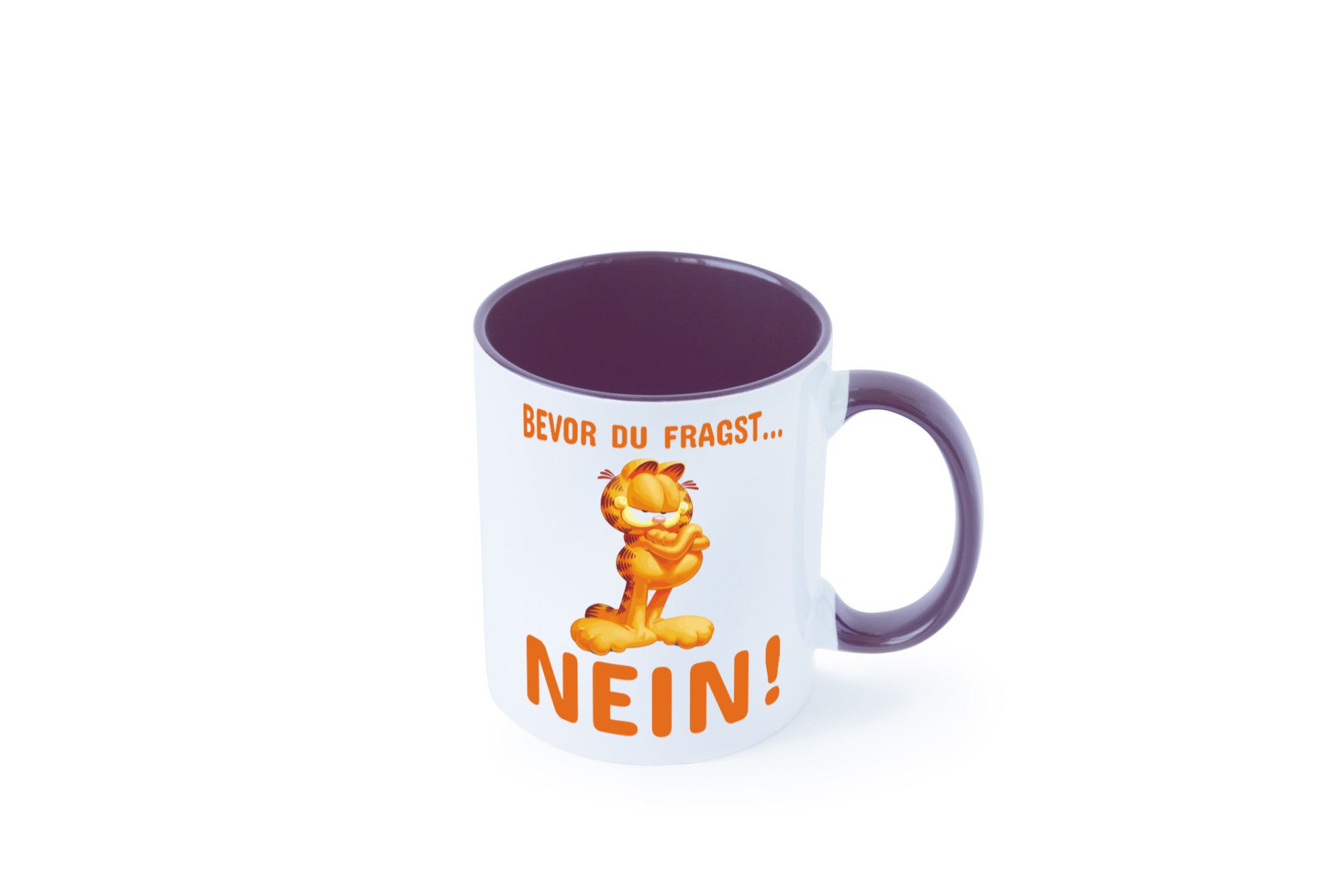 Bevor du fragst? Nein! | grimmige Katze Spruchtasse lustig Tierliebhaber Humor